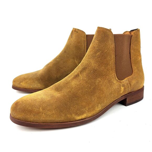 Shoe The Bear Chelsea Shoes Suede Pull On Plain Toe Boots - Picture 1 of 15